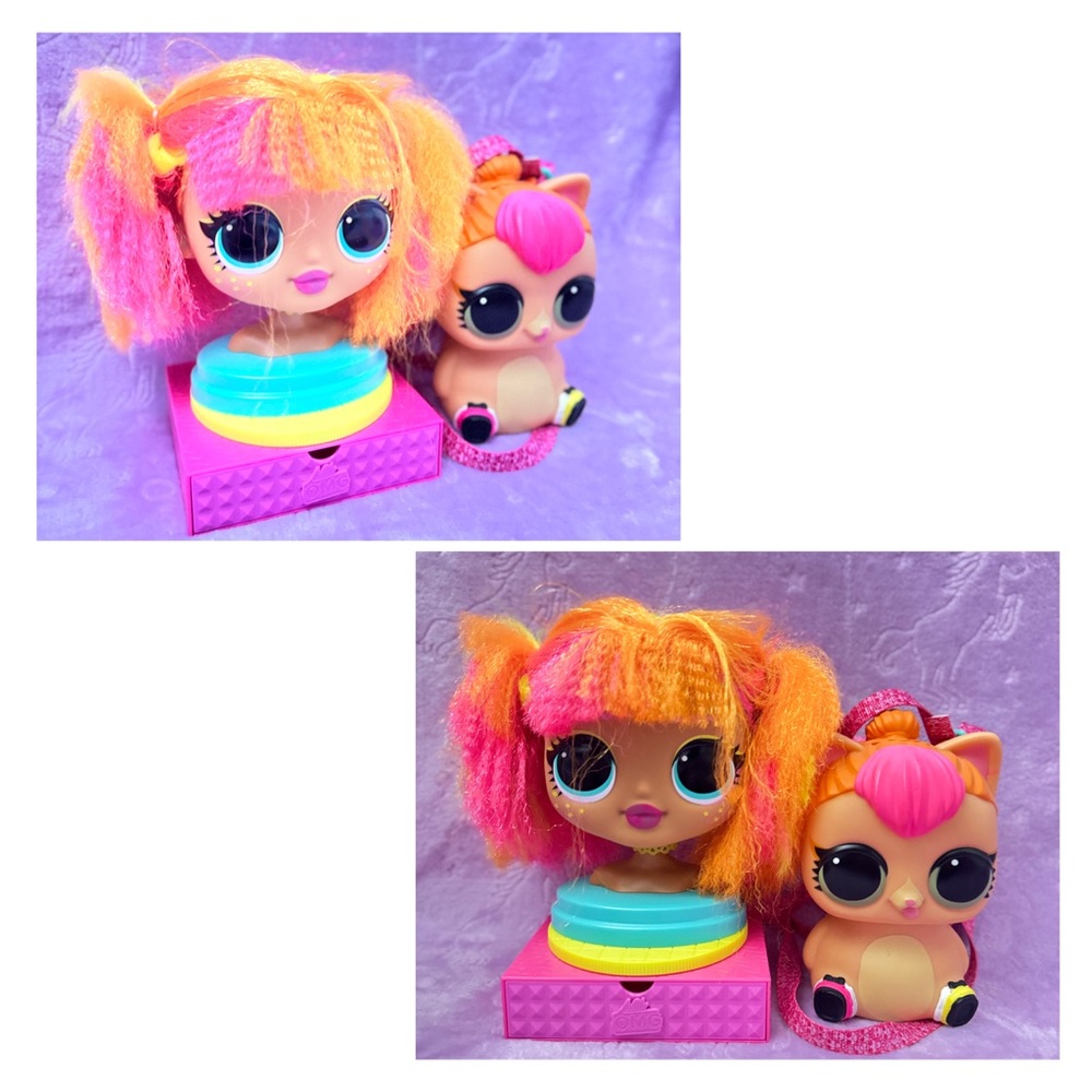 L.O.L. Surprise! Pink and Orange Doll & Pet Set